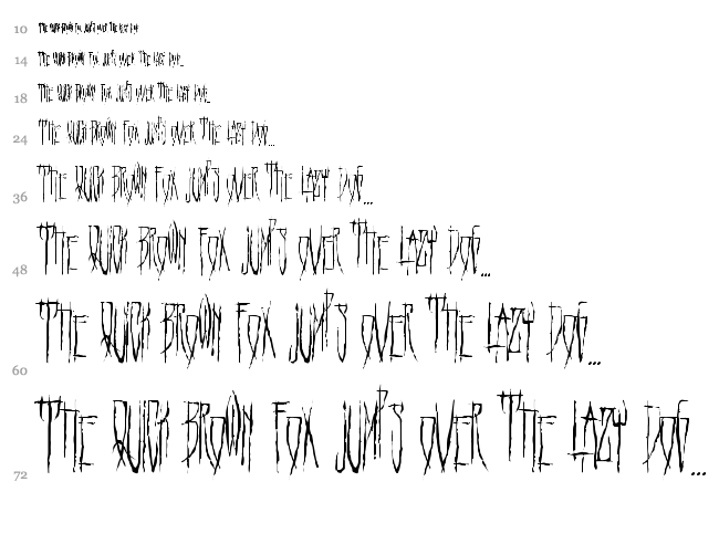 Hello Ween Font font waterfall